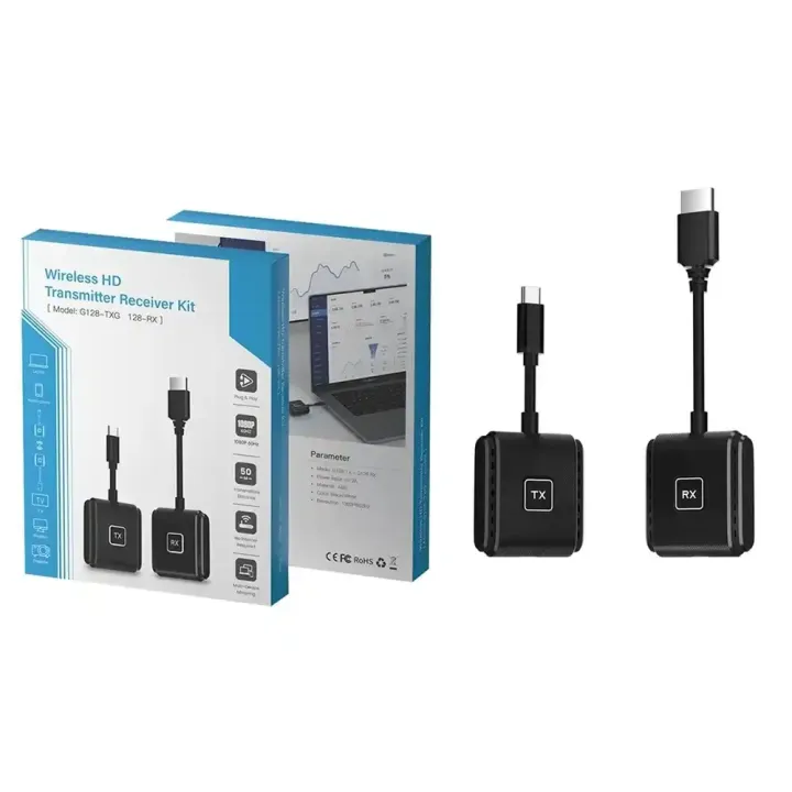 دانگل بی‌سیم HD میرااسکرینMirascreen Transmitter Receiver kIT USB-C CHD01